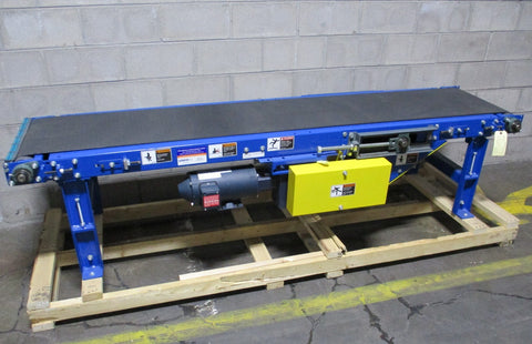 Lewco NS40SB18100… Motorized 99 x 18" Conveyor Leeson 1.5 HP & Ironman 40:1