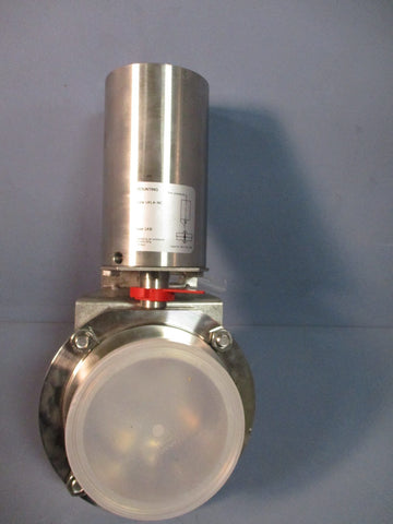 ALFALAVAL TriClamp Butterfly Valve,Pneumatic Actuator LKB53A67004AFY316L