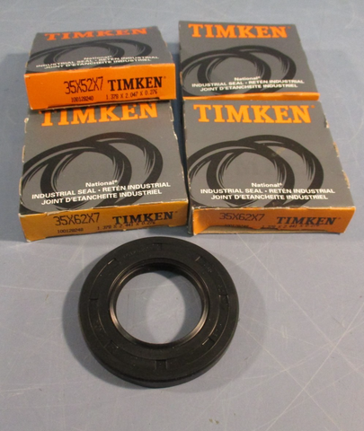 Lot of (4) Timken 35X52X7 Industrial Oil Seal 35mmID x 52mmOD x 7mm Width