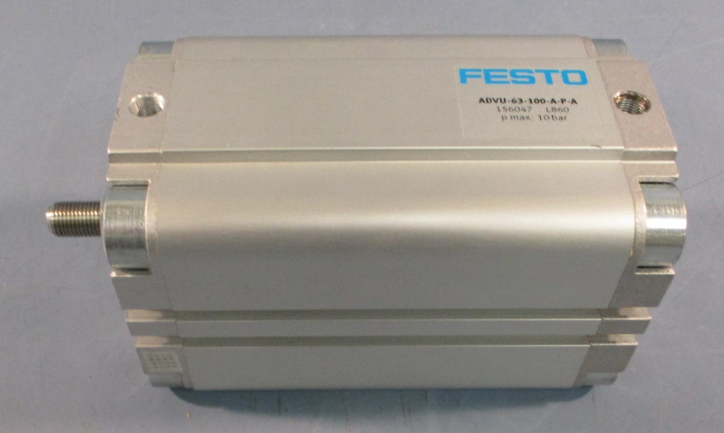 Festo ADVU-63-100-A-P-A Compact Pneumatic Cylinder 156047 100mm Stroke 63mm Bore