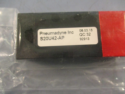 Pneumadyne S20U42-AP 4-Way Air Pilot Solenoid Valve 10 - 32 F