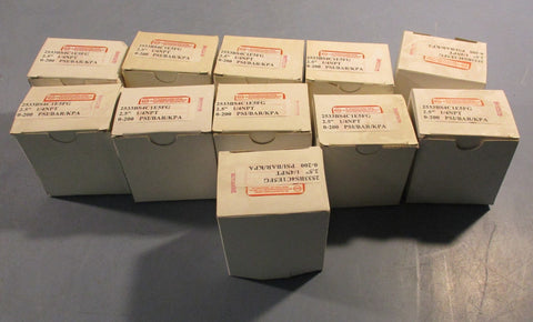 TelTru 2533BS4C1E5FG Pressure Guage 0200 PSI 1/4 NPT Lots Of 11