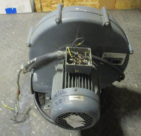 Stafa Wirz Ventilator MKV12.22012RRD Blower Motor 0.9kW 5" Inlet/Outlet Dia
