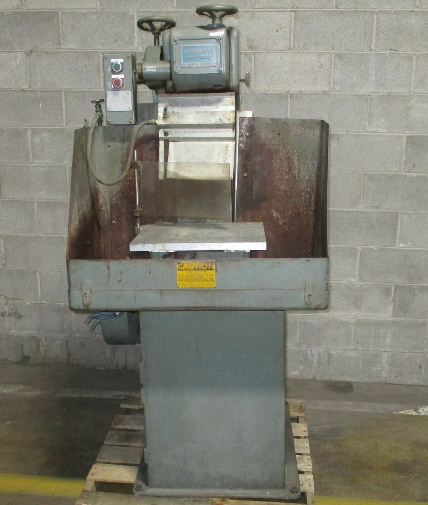 Hammond V-8W-D Abrasive Belt Grinder 8" Wet Sander 7.5 HP, 1750 RPM