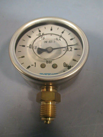 TREPKO PRESSURE GAUGE 0 TO -1 EN 837-1