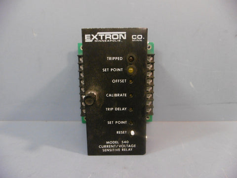 Extron Co. Minn Model 540 Sensitive Relay 54031212 Used