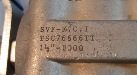 SVF Flow Controls TSC76666TT 3-Way Stainless Flanged Ball Valve 1000 PSI