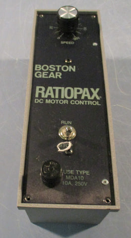 Boston Gear DC Motor Control Ratiopax RP1 1/2HP Max 115VAC 10A Line Input