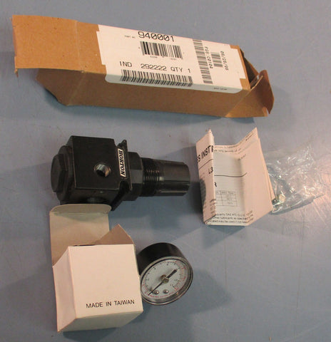 Horton 940001 Pneumatic Regulator 0125 PSI 0.250" NPT W/ Gauge