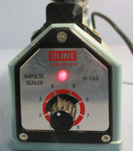 ULine H-163 Impulse Sealer 8" Uline Poly Bag Sealer 8 Mil Max Seal Thickness