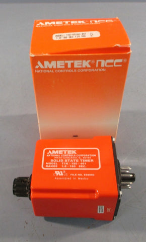 Ametek T1K-00180-461 Time Delay Relay 1.8-180 Seconds 120 VAC