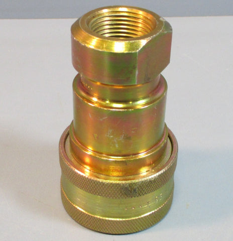 Parker Coated Steel 3/4" Coupler H662 3/4"14 NPTF NOS