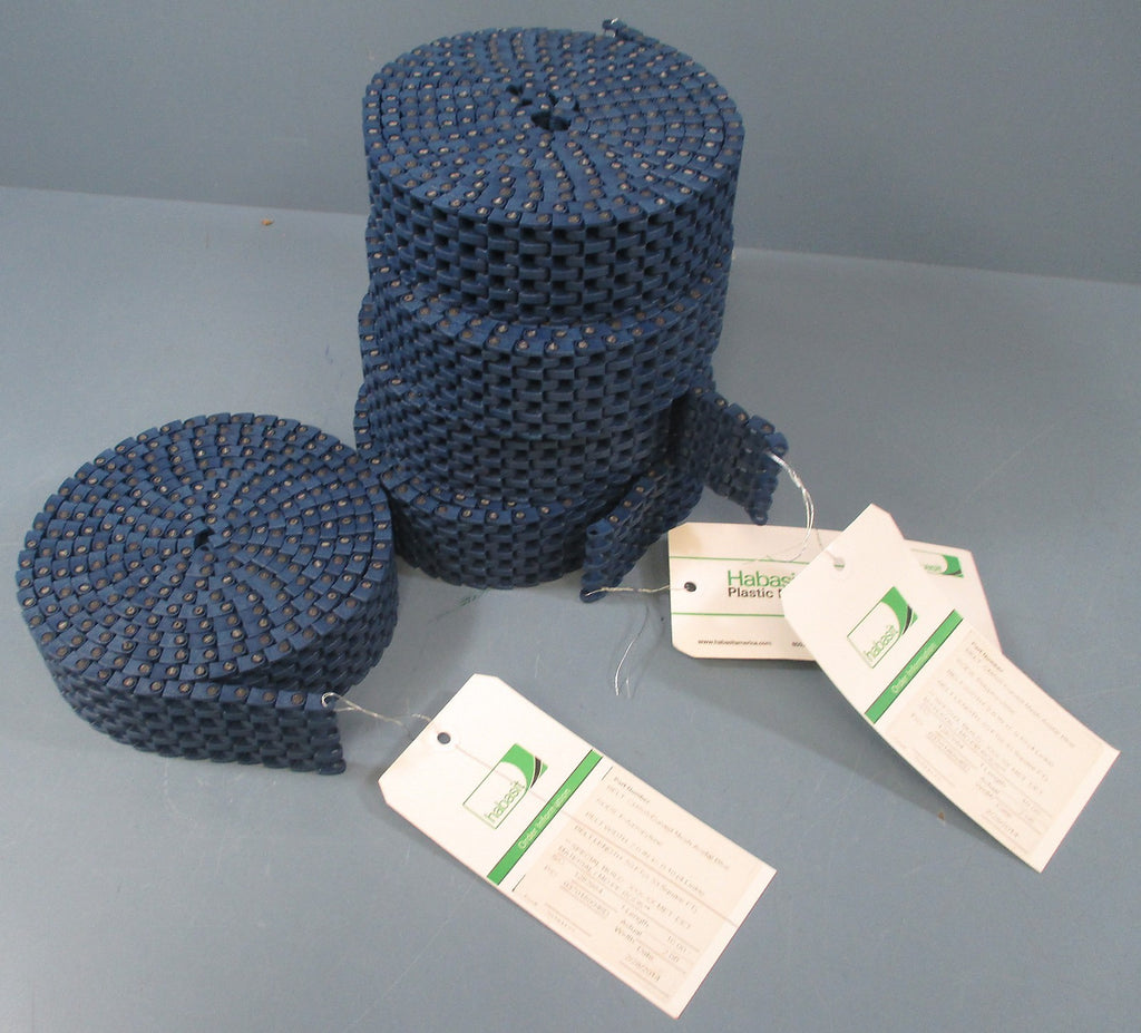 Habasit CM605 Curved Mesh Belts Acetal Blue 10' x 2" Lot of 5