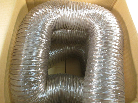 Clear Very Flexible PVC Duct Hose for Dust 6" x 20 ARD Part# 202406002020