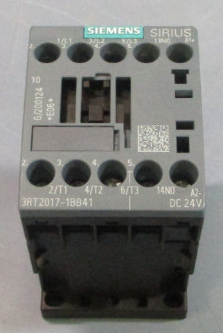 Siemens 3RT20171BB41 DC24V Contactor, 20A, 5kA, 600V, 3PH