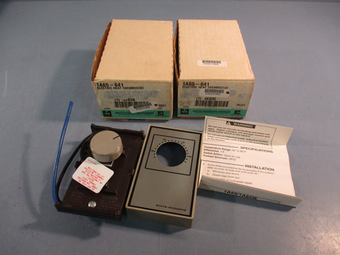 Lot of (2) White Rogers 1A65-641 Electric Heat Thermostat