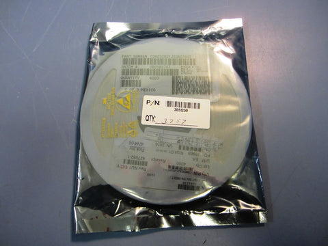 Kemet C0603C821J5GACTU Ceramic Capacitor 0603 820pF 50V reel of 3757 pcs
