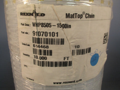 REXNORD 91070101 MatTop Chain 10FT WHP8505-15.00IN