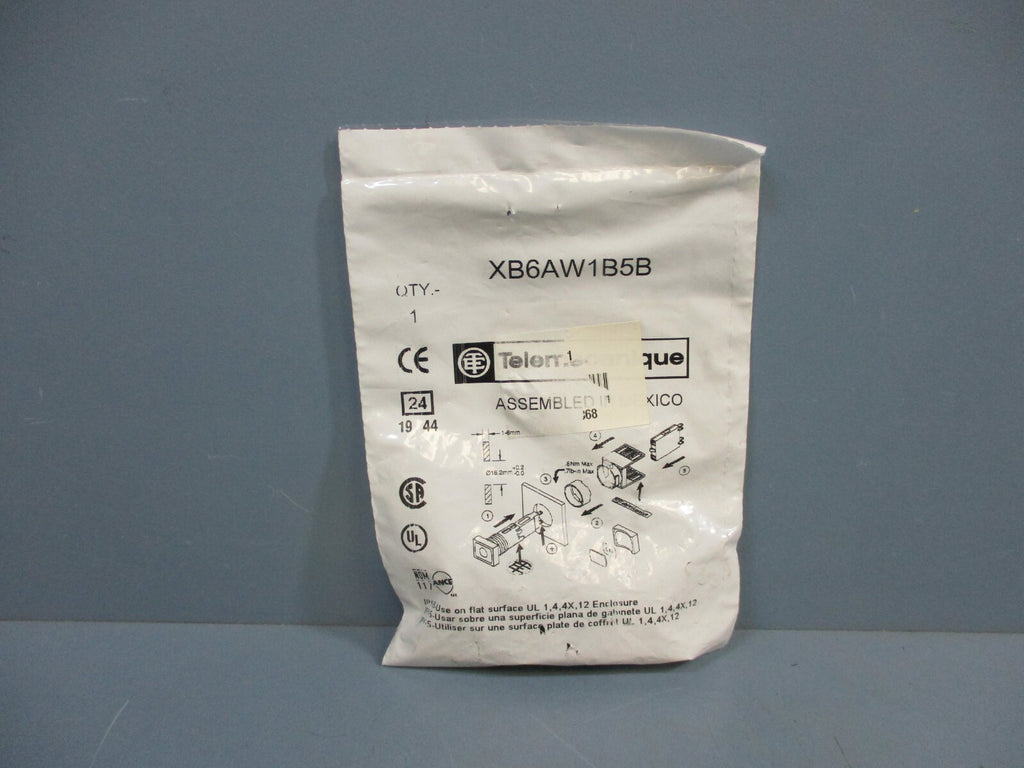 Telemecanique XB6AW1B5B Illuminated Push Button Factory Sealed