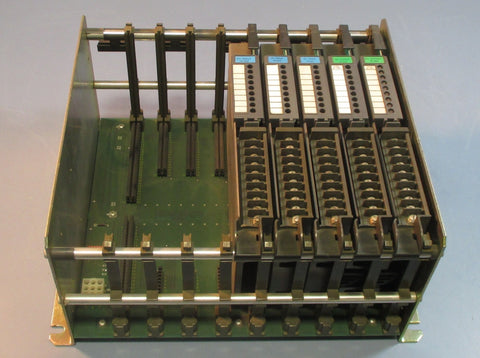 Allen Bradley 1771AB Bulletin I/O Chassis with 2 DC Outputs & 3 Inputs Used