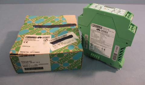 PHOENIX CONTACT RAD-IN-8D / 2867144 8 CHANNEL DIGITAL INPUT MODULE 12-30VDC