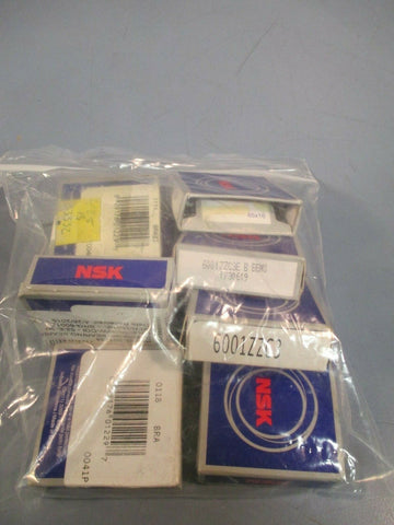NSK Deep Groove Bearing (Lot of Eight) 6001ZZC3