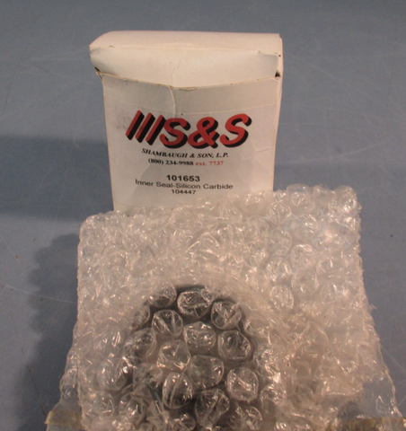 Lot of (2) S&S/WAUKESHA 101653 Inner Seal-Silicon Carbide 104447