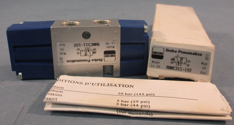 SIEBE PNEUMATICS 8MMC311-102 DOUBLE SOLENOID VALVE MAX 10 BAR