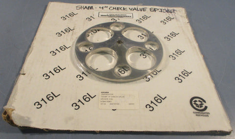 4" Check Valve Spider Sham4 CV Spider 316L 6"OD T45MP 7/16" Shaft Dia.