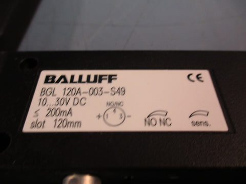 Balluff BGL 120A-003-S49 Photoelectric Fork Sensor 10-30V DC 200 mA