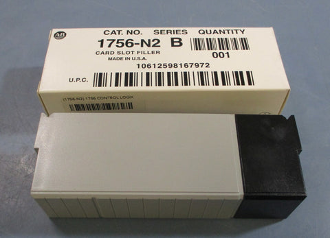 (Lot of 2) Allen Bradley 1756N2 Ser. B Card Slot Filler 1756N2/B