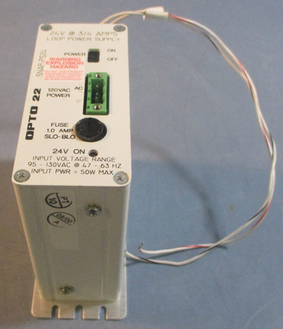 Opto 22 SNAPPS24 Power Supply 95130VAC @ 4763HZ Input 50W Max