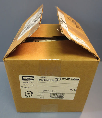 Box of 10 Hubbell Linkosity PF1004PA005 Female Cable 10A 600 VAC 4 Pole 5'