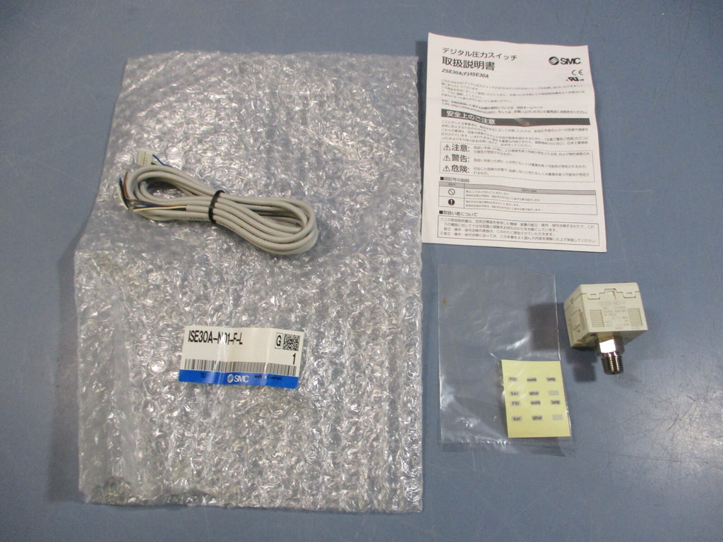 SMC ISE30A-N01-F-L Pressure Switch 12-24VDC 40mA Max 2.4-20mA Out ISE30A-N01-F