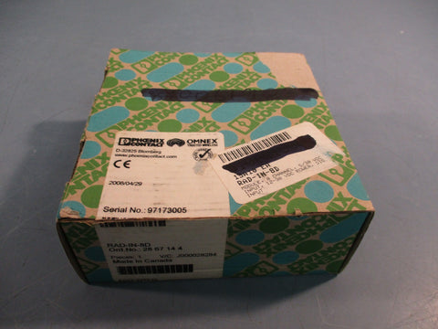 PHOENIX CONTACT RAD-IN-8D / 2867144 8 CHANNEL DIGITAL INPUT MODULE 12-30VDC