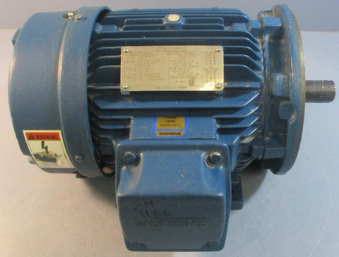 Siemens PE21 Plus 3PH AC Motor RGZESD 1LA91846YK60 230/460V 11/8" Shaft Dia