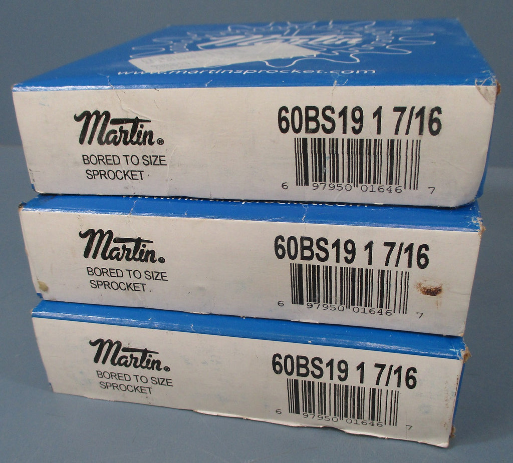 Martin Sprockets: 60BS19 Lot of 3