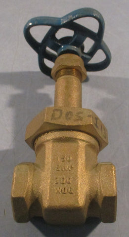 Nibco T134 Gate Valve 3/4" Bronze Body 150lb SWP 300lb WOG Handwheel