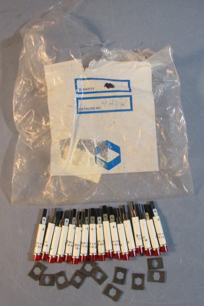 IDI 2191QL124V Red Indicator Light Panel Mount 24VDC 1/2W 2191 QL1 (Lot of 17)