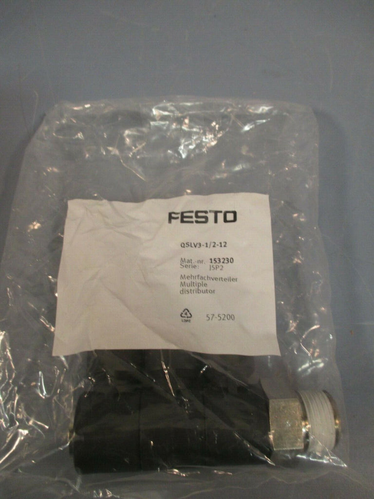 FESTO Manifold Valve QSLV3-1/2-12 153230