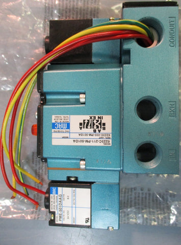 New MAC Valve Solenoid 6223C211501DA 24VDC 3/8" Port