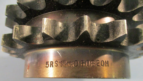 Martin D60B20H Double Roller Sprocket 20 Teeth 1 Inch Inside Diameter
