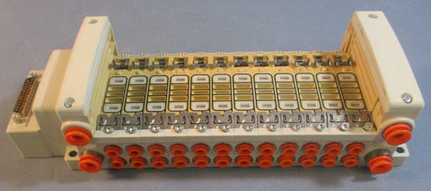 SMC 12Port Station Manifold Base (24) 1/4" Ports (4) 3/8" Ports