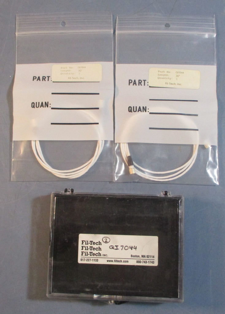 Fil-Tech QI7044 Microdot Cable 30" Long PTFE Layer (Lot of 2)