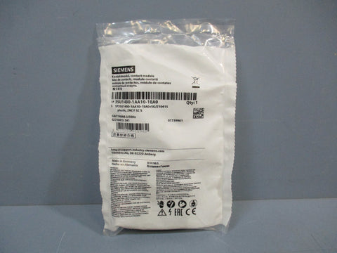 Siemens 3SU14001AA101EA0 Contact Module Factory Sealed