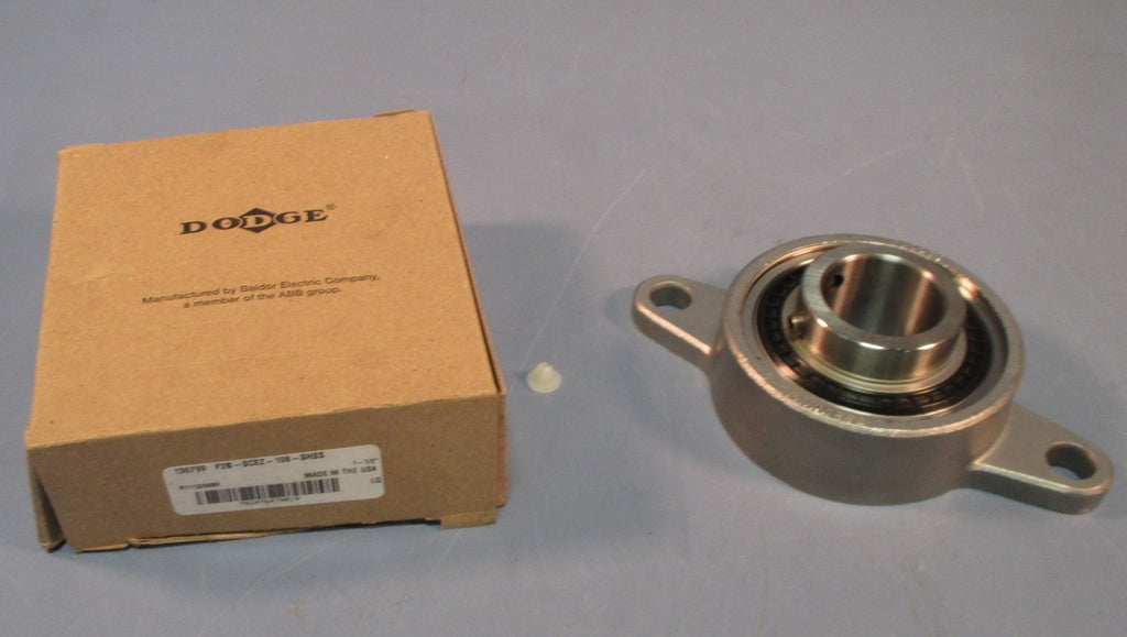 Dodge 136799 F2B-SCEZ-108-SHSS Stainess Steel Flange Bearing 1-1/2" Bore
