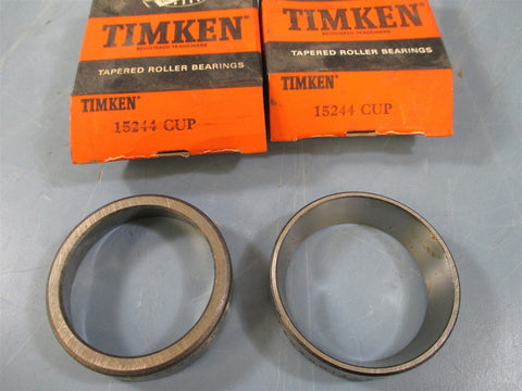 Timken 15244 Tapered Roller Bearing Cup Lots of 2 New