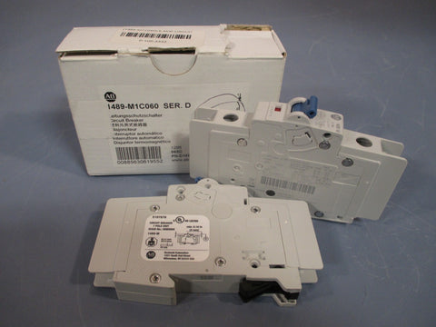 Box of (2) Allen Bradley Ser D Circuit Breaker 1489M1C060