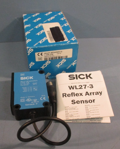 SICK WL27-3P3402S13 Photoelectric Sensor Switch 1046538, 10-30vdc 100ma 0.5-4.5m