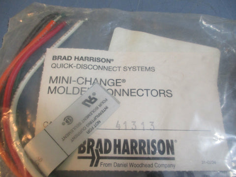 Brad Harrison Mini-Change Molded Connectors 41313 NEW LOT OF 2